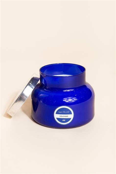 Capri Blue Signature Jar Candle Volcano Candle Curio 19 Oz Blue