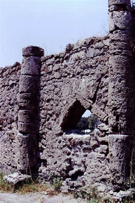 Vicolo Dei Soprastanti North Side Pompeii 1973 Looking West Along