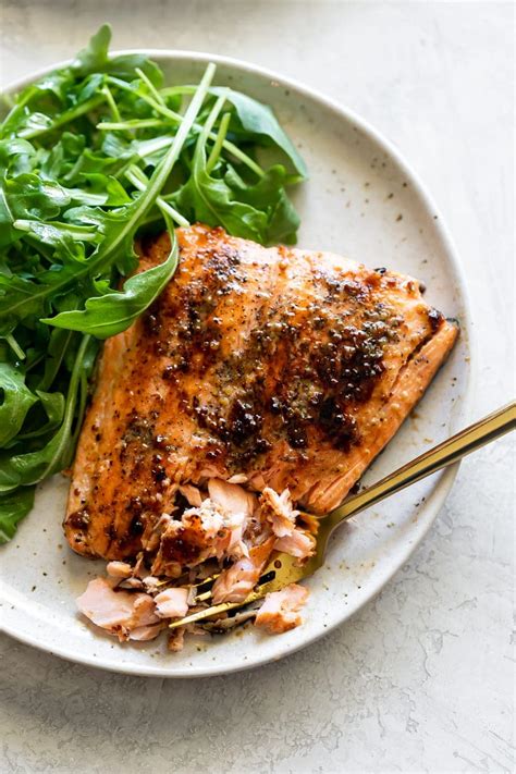 5-Ingredient Honey Mustard Salmon - A Sassy Spoon