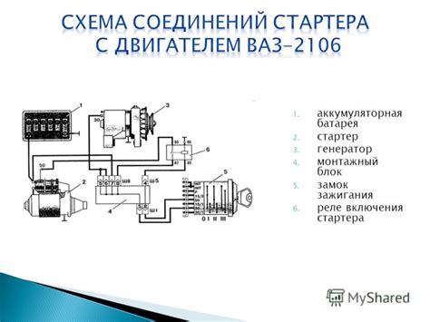 Ваз 2106 реле стартера схема