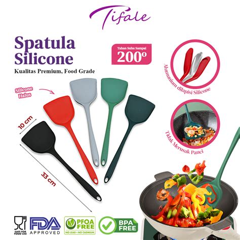 Jual Tifale Spatula Masak Bahan Silikon Premium Kualitas Food Grade