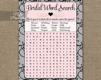 Lingerie Shower Game Etsy