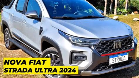 NOVA FIAT STRADA ULTRA 2024 chega novos pára choques e piloto