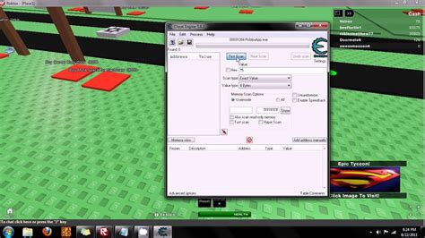 Roblox Using Cheat Engine To Change Your Money In A Tycoon Youtube