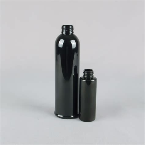 Black plastic bottles From CJK Packaging. 60ml - 1L