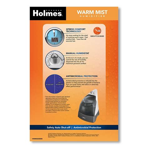 Holmes Xpress Comfort Warm Mist Humidifier Hwm5850mm Um Free Image Download