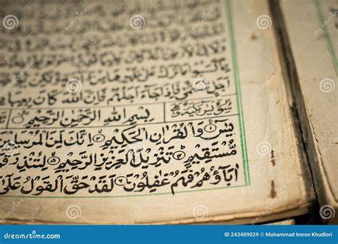 Surah Yaseen In The Holy Quran Royalty Free Stock Image 273650566