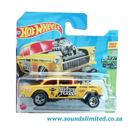 Hot Wheels 55 Chevy Bel Air Gasser Yellow 164 Sounds Limited