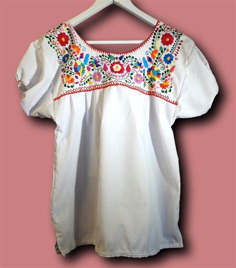 Womens Mexican Embroidered Shirts