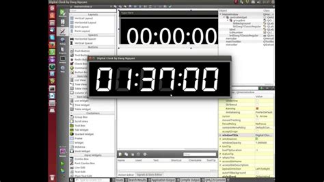 Linux Qt5 C Bài 10 Thực Hành Viết Code Digital Clock Youtube