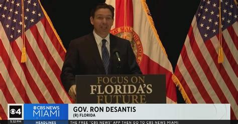 Desantis Floats Giving Fsu 1 Million To Help Sue Cfp Cbs Miami