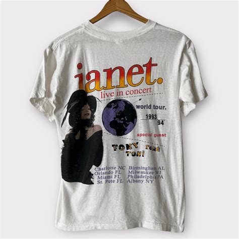 Janet Jackson Vintage Tour Band Parking Lot Tee Gem