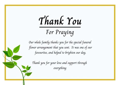 Free, Printable Funeral Thank You Card Templates To, 54% OFF