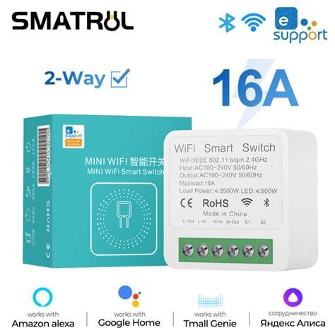 SMATRUL Sonoff EWeLink APP 16A Mini Wifi Controller Smart Light Switch