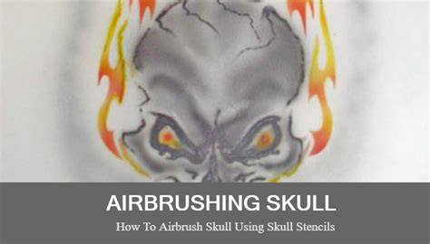 How To Airbrush Skull Using Simple Skull Stencil - Airbrush Guru