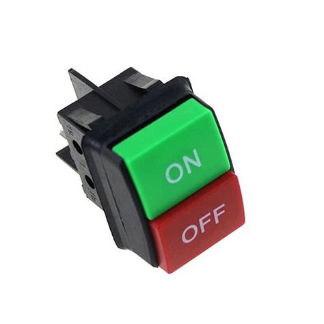 Przełącznik klawiszowy KCD4 IP55 przełącznik ON OFF 230 V 4 PIN