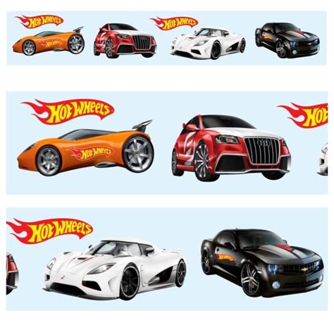 Faixa Adesiva Infantil Hot Wheels Mod Elo
