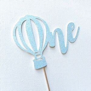 Hot Air Balloon Cake Topper Hot Air Balloon First Birthday First Birthday Cake Topper Etsy