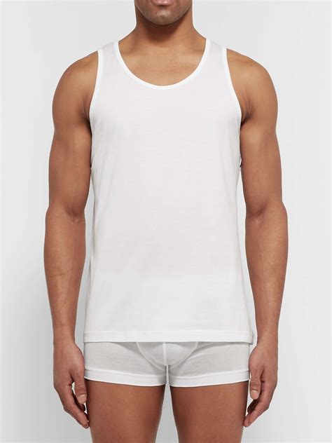 Sunspel Cotton Jersey Tank Top For Men Mr Porter