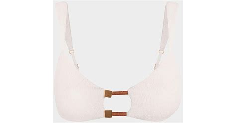 ViX Firenze Aika Erin Bikini Top In White Lyst