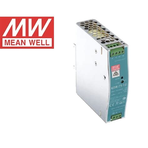 MEANWELL EDR 75 12 POWER SUPPLY 75 6W 12V 6 3A MEAN WELL EDR75 12