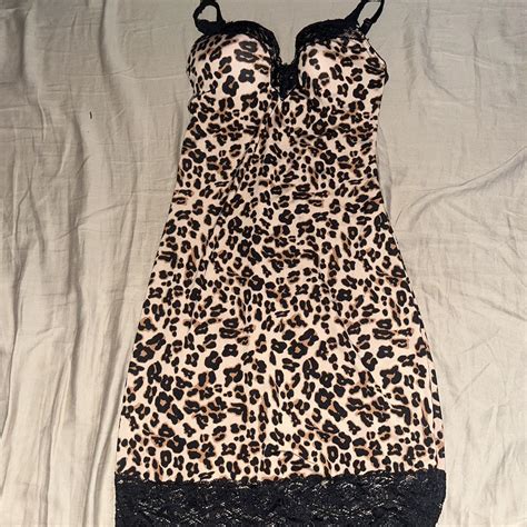 The Cutest Lingerie Dress Leopard Print The Depop