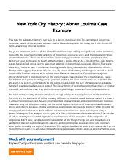 new-york-city-history-abner-louima-case example doc.pdf - New York City ...