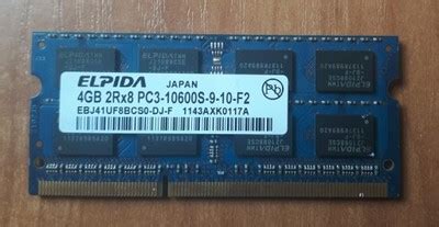 DDR3 ELPIDA 4GB 2Rx8 PC3-10600S-9-10-F2 - 6780977358 - oficjalne ...