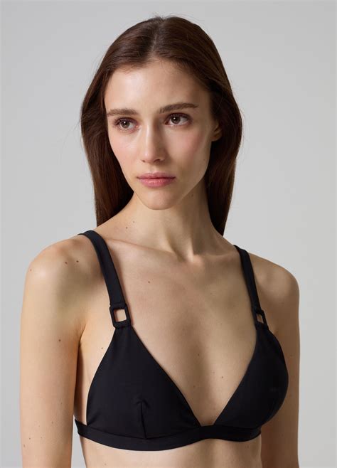 Woman S Triangle Bikini Top With Buckles PIOMBO