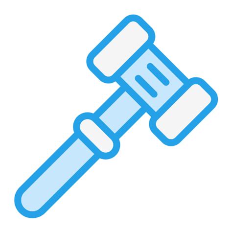 Gavel Generic Blue Icon