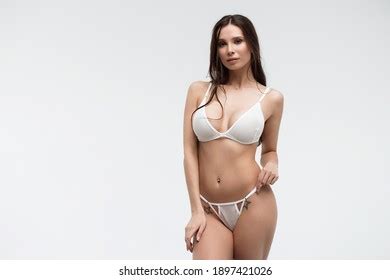 Sensual Long Haired Brunette Woman Seductive Stock Photo Shutterstock