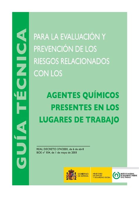 Descargas En Pdf Guía Técnica Para La Evaluación Y Prevención De Los