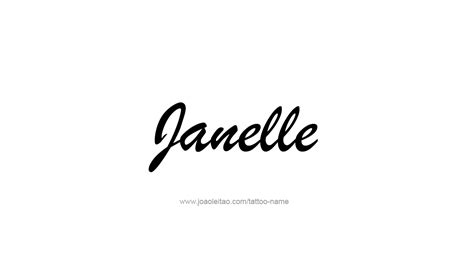 Janelle Name Tattoo Designs