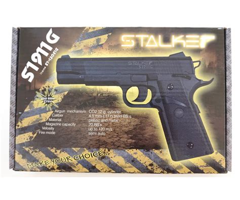 Пневматический пистолет Stalker S1911G (Colt)