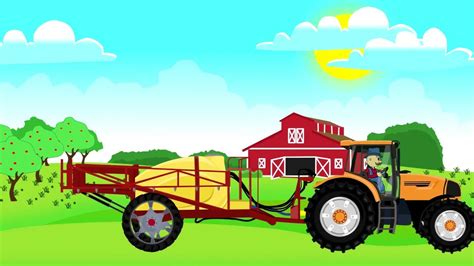 Fairy Tractors Stories Farm Work Harvest Of Colza Traktory Praca