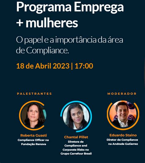 Programa Emprega Mulheres é Tema Do Compliance Talks Jornal De Brasília