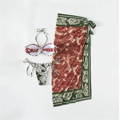 Jsn Custom Sexy Cover Up Women Swimwear Beach Wear Three Piece Swimsuit Bikini Set Buy Bikini