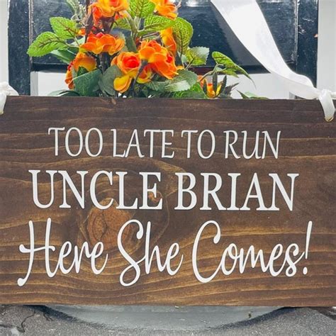 Funny Wedding Signs Ring Bearer Sign Rustic Wedding Decor | Etsy