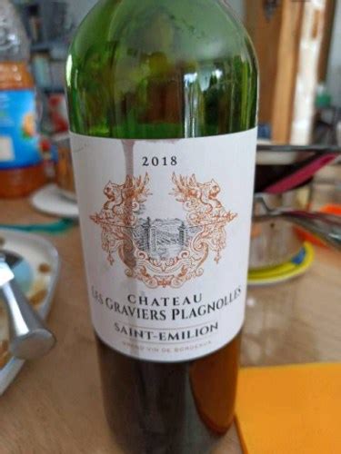 2018 Chateau Les Graviers Plagnolles Saint Émilion Vivino France