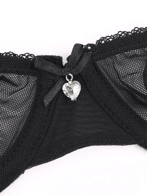 Women S Sexy Ultra Thin Sheer Mesh Lingerie Set SHEIN USA