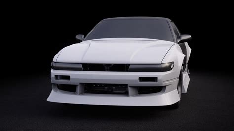 Nissan Silvia S13 Origin Labo Aggressive Line Body Kit 3d Model Cgtrader