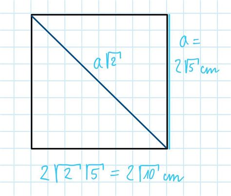 Korzystaj C Ze Wzoru Na D Ugo Przek Tnej Kwadratu Oblicz Przek Tn