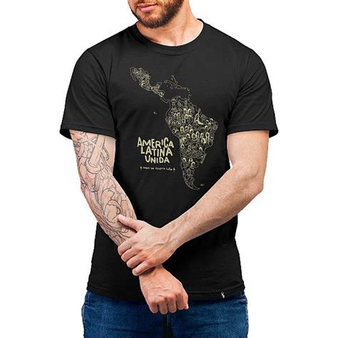 América Latina Unida Camiseta Basicona Unissex El Cabriton Camisetas Vamos colocar mais