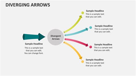 Diverging Arrows Powerpoint And Google Slides Template Ppt Slides