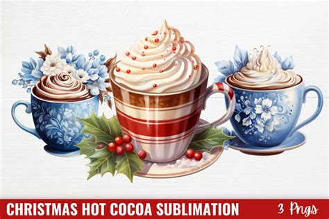Christmas Hot Cocoa Sublimation Clipart 4262551
