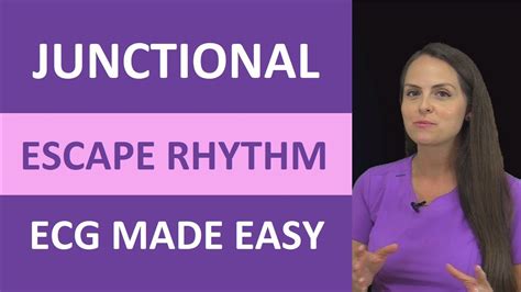 Junctional Escape Rhythm Ecg Made Easy Nursing Next Generation Nclex Ekg Youtube