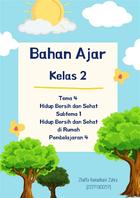 Bahan Ajar Kelas Tema Subtema Pembelajaran Kelas Tema