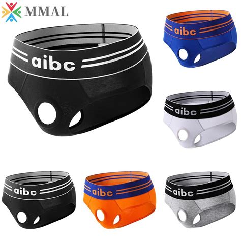 Mens Erotic Briefs Sexy Comfort Cotton Underwear Front Open Hole Bikini Panties Shopee Philippines