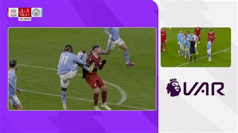 Ref Watch Why Var Backed Referees Call To Deny Liverpool Last Gasp Penalty Against Man City