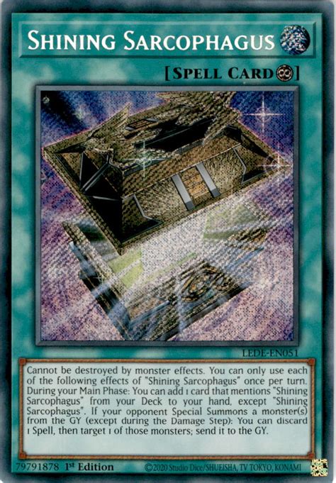 Shining Sarcophagus Legacy Of Destruction Yu Gi Oh CardTrader